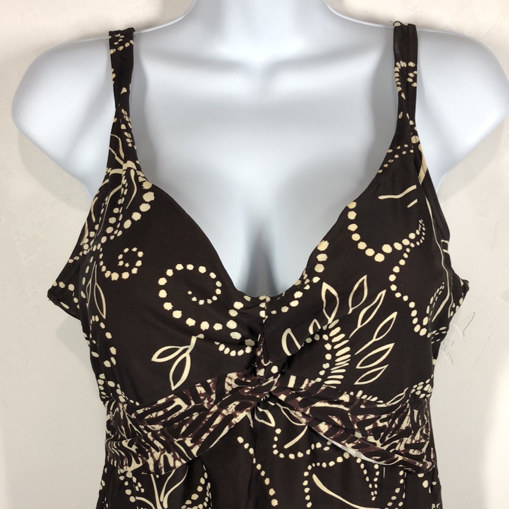 Christina brown swim tank size 12 - Picture 2 of 9